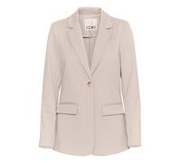 Blusenblazer ICHI "Blazer IHKATE", Damen, Gr. XS, blau (doeskin), Obermaterial: 74% Polyester PES. 22% Viskose CV. 4% Elasthan EL., Blazer Blusenblazer (24302369-XS) doeskin
