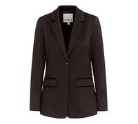 ICHI IHKATE Damen Blazer Jackenblazer Anzugsjacke mit 1-Knopf-Form Klapptaschen Reverskragen leicht elastisch Regular fit, Größe:XS, Farbe:Black (194008)