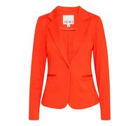 ICHI IHKATE Damen Blazer Jackenblazer Anzugsjacke mit 1-Knopf-Form Stretch Reverskragen Paspeltaschen Slim fit, Größe:XS, Farbe:Orange.com (181561)