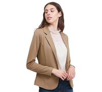 ICHI IHKATE Damen Blazer Jackenblazer Anzugsjacke mit 1-Knopf-Form Stretch Reverskragen Paspeltaschen Slim fit, Größe:XXL, Farbe:String (161305)