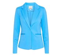 ICHI IHKATE Damen Blazer Jackenblazer Anzugsjacke mit 1-Knopf-Form Stretch Reverskragen Paspeltaschen Slim fit, Größe:L, Farbe:Azure Blue (174139)
