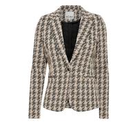 ICHI IHKATE Houndstooth BL Damen Blazer Jackenblazer 59% Polyester, 39% Viskose, 2% Elasthan Regular fit, Größe:XL, Farbe:Doeskin Houndstooth (202751)