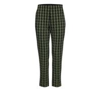 ICHI IHKATE Houndstooth PA Damen Stoffhose Hose 59% Polyester, 39% Viskose, 2% Elasthan Regular fit, Größe:XL, Farbe:Parrot Green Houndstooth (202720)
