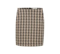 ICHI IHKATE Houndstooth SK Damen Minirock Rock 59% Polyester, 39% Viskose, 2% Elasthan Regular fit, Größe:M, Farbe:Doeskin Houndstooth (202751)