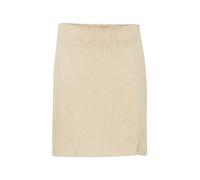 ICHI IHKATE Leopard Jacquard SK Damen Minirock Rock 80% Polyester, 18% Viskose, 2% Elasthan Regular fit, Größe:L, Farbe:Doeskin (151308)