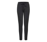 ICHI Sweathose KATE Damen Relaxhose mit Stretch, schmaler Schnitt, Elastikbund Dunkelgrau XS