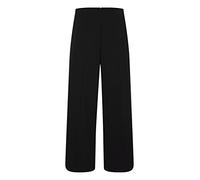 ICHI IHKATE PA7 Damen Hose Stoffhose mit Stretch weiter Schnitt mit Reißverschluss am Elastikbund, Größe:XS, Farbe:Black (194008)