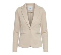 ICHI IHKATE PIQUE BL Damen Blazer Kurzblazer Jacke Ein-Knopf-Blazer mit Stretch, Größe:S, Farbe:Doeskin (151308)