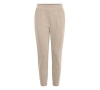 ICHI IHKATE Pique PA Damen Sweathose Sweatpants Relaxhose mit Stretch Enger Schnitt, Größe:XS, Farbe:Doeskin (151308)