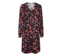 ICHI IHKATE Print DR6 Damen Freizeitkleid Kleid Minikleid mit Hemdkragen Langarm Regular-Fit, Größe:L, Farbe:Poppy Red Print Mix 1 (201725)