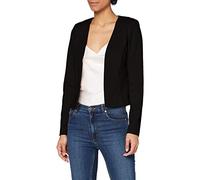 ICHI IHKATE SHORT BL Damen Blazer Kurzblazer Jacke Kurzblazer mit Stretch, Größe:L, Farbe:Black (194008)