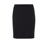 ICHI IHKATE SK Damen Kurzer Rock Minirock mit Stretch und Elastikbund, Größe:L, Farbe:Black (10001)