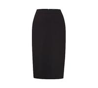 ICHI IHKATE SUS OFFICE SK Damen Kurzer Rock Midi-Pencilskirt mit Schlitz Stretch Slim-Fit, Größe:L, Farbe:Black (194008)