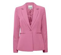 Blusenblazer ICHI "Damen Blazer IHLEXI", Damen, Gr. 38, pink (super pink), Obermaterial: 90% Polyester PES. 10% Elasthan EL., Blazer Blusenblazer (59785748-38) super pink
