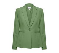 ICHI IHLEXI BL Damen Blazer Kurzblazer Jacke Ein-Knopf-Blazer mit Stretch und Reverskragen, Größe:38, Farbe:Willow Bough (180119)