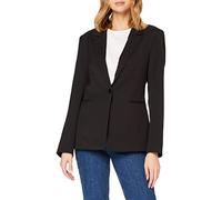 ICHI IHLEXI BL Damen Blazer Kurzblazer Jacke EIN-Knopf-Blazer mit Stretch und Reverskragen, Größe:36, Farbe:Black (194008)