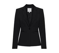 ICHI IHLEXI BL Damen Blazer Kurzblazer Jacke EIN-Knopf-Blazer mit Stretch und Reverskragen, Größe:36, Farbe:Black (194008)