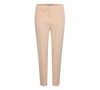 ICHI IHLEXI PA3 Damen Hose Stoffhose mit Stretch gerader Schnitt mit Elastikbund, Größe:42, Farbe:Bleached Apricot (120917)