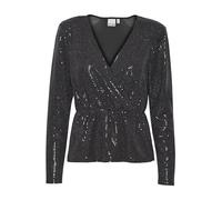 ICHI - IHLOANE LS - T-Shirt - 20120057, Größe:M, Farbe:Black (194008)