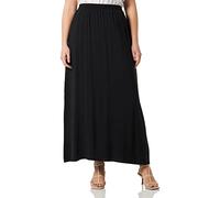 ICHI IHMAIN Damen Langer Rock Maxirock mit Elastikbund Loose fit, Größe:M, Farbe:Black (194008)