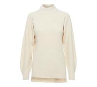 ICHI IHMARAT T Label Damen Strickpullover Rippstrickpullover mit Stehkragen Slim-Fit