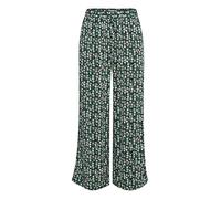 ICHI IHMARRAKECH AOP PA3 Damen Hose Stoffhose Marlene-Hose 7/8-Länge Regular Fit, Größe:M, Farbe:Multi Color Holly Green (201183)