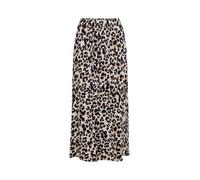 ICHI IHMARRAKECH Damen Rock A-Linien-Rock Maxirock Gemustert Regular fit, Größe:M, Farbe:Tannin Leo AOP (202927)