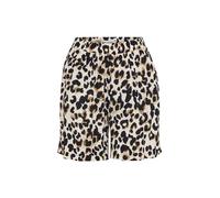 ICHI IHMARRAKECH Damen Shorts Kurze Hose Bermuda Eingrifftaschen Gemustert Regular fit, Größe:XL, Farbe:Tannin Leo AOP (202927)