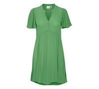 ICHI IHMARRAKECH SO DR11 Damen Freizeitkleid Kleid 100% Viskose Minikleid mit Flügelärmeln V-Ausschnitt Regular-Fit, Größe:S, Farbe:Greenbriar (166127)