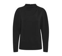 ICHI IHNAIDA LS Damen Longsleeve Shirt Stehkragen 51% Modal, 45% Polyester, 4% Elasthan Regular fit, Größe:S, Farbe:Black (194008)