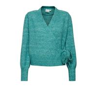 ICHI IHOLENE CA2-20117010 Damen Strickjacke Cardigan Fein-Strick, Größe:L, Farbe:Cadmium Green (185424)