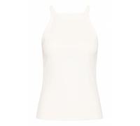ICHI IHORETA TO4 Damen Top Trägertop Rundhals 95% Baumwolle, 5% Elasthan Slim fit, Größe:XS, Farbe:Cloud Dancer (114201)