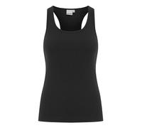 ICHI IHPALMER Rib Box to Damen Top Tanktop Rundhals 92% Baumwolle, 8% Elasthan Slim fit, Größe:M, Farbe:Black (194008)