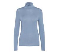 ICHI IHPHILUCA Damen Langarmshirt Longsleeve Shirt mit Rollkragen Stretch Slim fit, Größe:M, Farbe:Blue Mirage (184215)