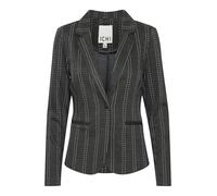 ICHI IHRuti Damen Blazer Jackenblazer Anzugsblazer mit Reverskragen Paspeltaschen Regular fit, Größe:S, Farbe:Dark Grey Melange Stripe (203764)
