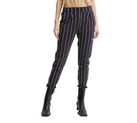 ICHI IHRUTI PA12 Damen Hose Stoffhose mit Stretch Elastikbund Enger Schnitt, Größe:XL, Farbe:Total Eclipse (194010)