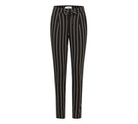 ICHI IHRUTI PA7 Damen Chino Hose Stoffhose mit Viskoseanteil bequemer Elastikbund Schmaler Schnitt, Größe:M, Farbe:Black (194008)