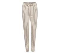 ICHI IHRUTI PA7 Damen Chino Hose Stoffhose mit Viskoseanteil bequemer Elastikbund Schmaler Schnitt, Größe:L, Farbe:Crystal Gray (133801)