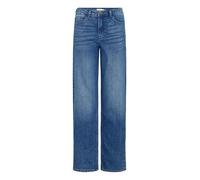 Bequeme Jeans ICHI "Bequeme Jeans IHTWIGGY STRAIGHT", Damen, Gr. 29, Länge 32, blau (medium blau), Web, Obermaterial: 98% Baumwolle CO. 2% Elasthan EL., Basic, loose fit lang, Jeans (78424602-29) medi