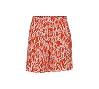 ICHI IHVERA SHO4 Damen Chino Shorts Bermuda Kurze Hose Loose-Fit Gemustert, Größe:38, Farbe:Mandarin Red (171562)