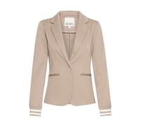 ICHI IXKate Damen Blazer Jackenblazer Anzugsblazer mit Reverskragen Rippbündchen Paspeltaschen leicht elastisch Regular fit, Größe:M, Farbe:Fungi (171212)
