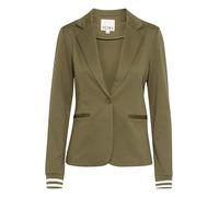 ICHI IXKate Damen Blazer Jackenblazer Anzugsblazer mit Reverskragen Rippbündchen Paspeltaschen leicht elastisch Regular fit, Größe:XS, Farbe:Kalamata (190510)
