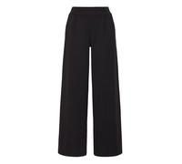 ICHI IXKate Damen Hose Stoffhose Pants mit Ziernähten Eingrifftaschen leicht elastisch Straight fit, Größe:S, Farbe:Black (194008)