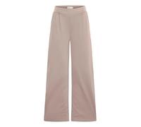 ICHI IXKate Damen Hose Stoffhose Pants mit Ziernähten Eingrifftaschen leicht elastisch Straight fit, Größe:S, Farbe:Fungi (171212)