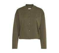 Ichi IXKATE Damen Jacke Bomberjacke Übergangsjacke mit Druckknöpfen leicht elastisch Loose fit, Größe:S, Farbe:Kalamata (190510)