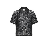 ICHI - Poloshirt aus Spitze - IHNAIMA schwarz - Gr. - XS