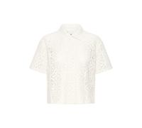 ICHI - Poloshirt aus Spitze - IHNAIMA weiß - Gr. - M