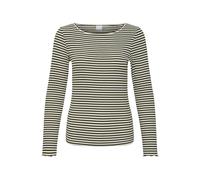 ICHI - Streifenpullover - Ihcella beige/grün - Gr. - M
