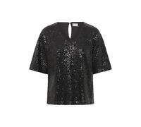 ICHI Blusenshirt mit V-Ausschnitt Modell 'FAUCA' in Black, Größe XS