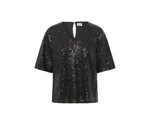 ICHI - Top mit Pailetten - Fauca schwarz - Gr. - XS